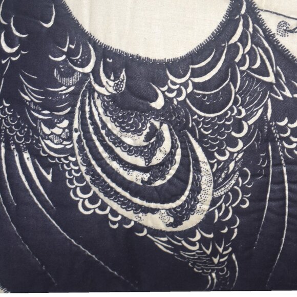 Vintage Aubrey Beardsley The Peacock Skirt Print Throw Pillow Quilted - Picture 3 of 10